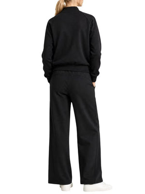LIUJO SPORT Felpa Girocollo Con Zip Liu Jo - Nero