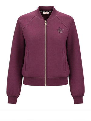 LIUJO SPORT Felpa Girocollo Con Zip Liu Jo - Bordeaux