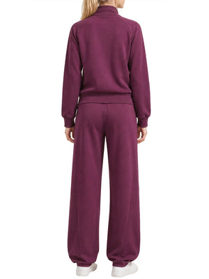 LIUJO SPORT Felpa Girocollo Con Zip Liu Jo - Bordeaux