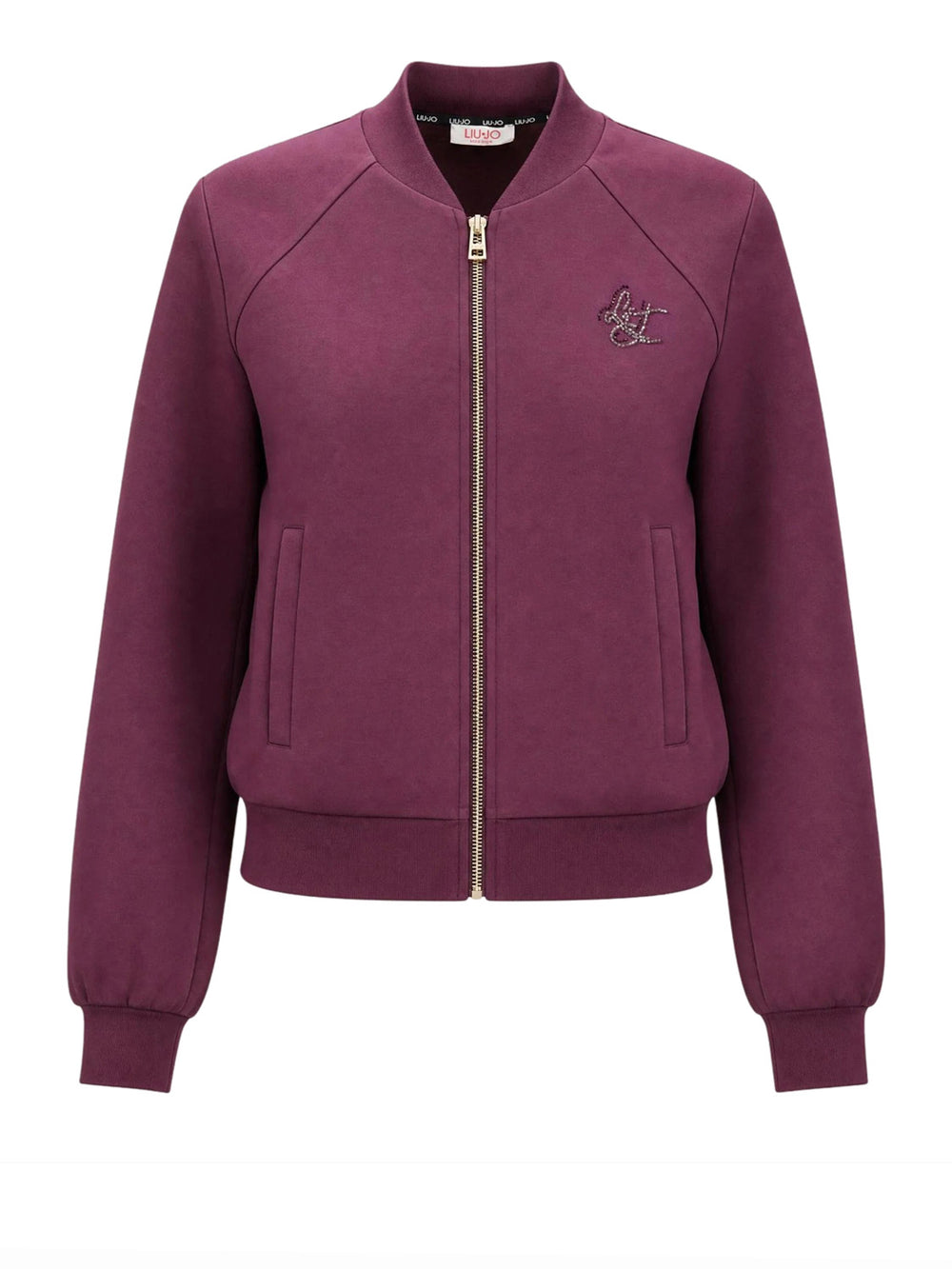 Liu Jo Felpa Girocollo Con Zip Liu Jo - Bordeaux