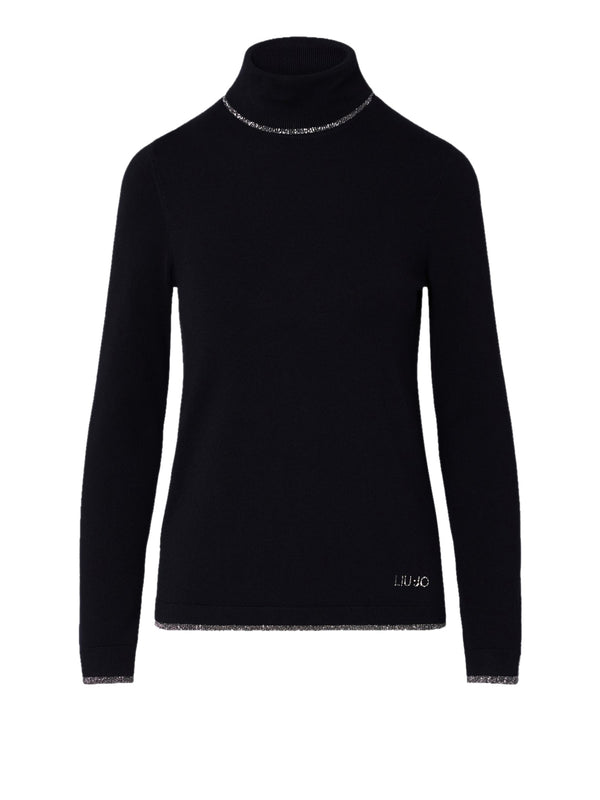 LIU.JO WHITE Dolcevita Con Profili Lurex Liu Jo - Nero