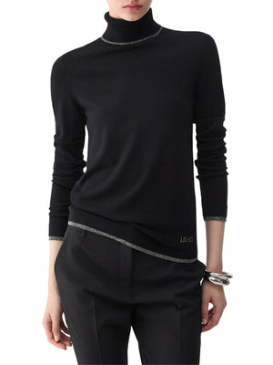 LIU.JO WHITE Dolcevita Con Profili Lurex Liu Jo - Nero