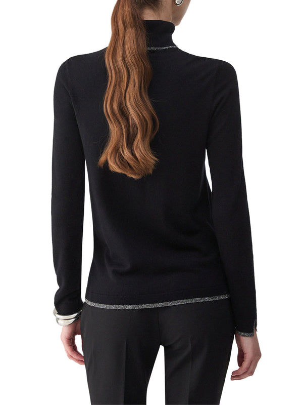 LIU.JO WHITE Dolcevita Con Profili Lurex Liu Jo - Nero