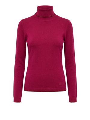LIU.JO WHITE Dolcevita Con Profili Lurex Liu Jo - Scarlet