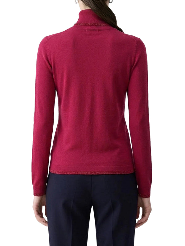 LIU.JO WHITE Dolcevita Con Profili Lurex Liu Jo - Scarlet