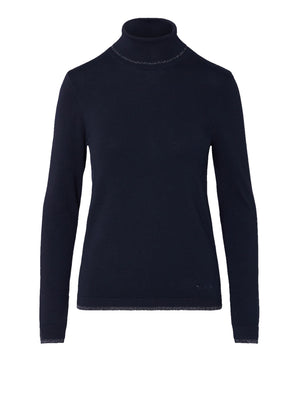 LIU.JO WHITE Dolcevita Con Profili Lurex Liu Jo - Blu Scuro