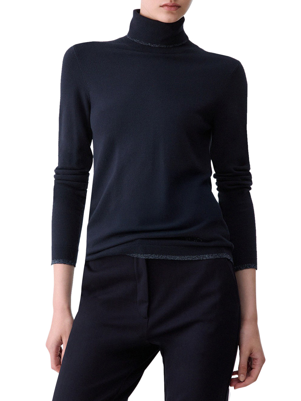 Liu Jo Dolcevita Con Profili Lurex Liu Jo - Blu Scuro