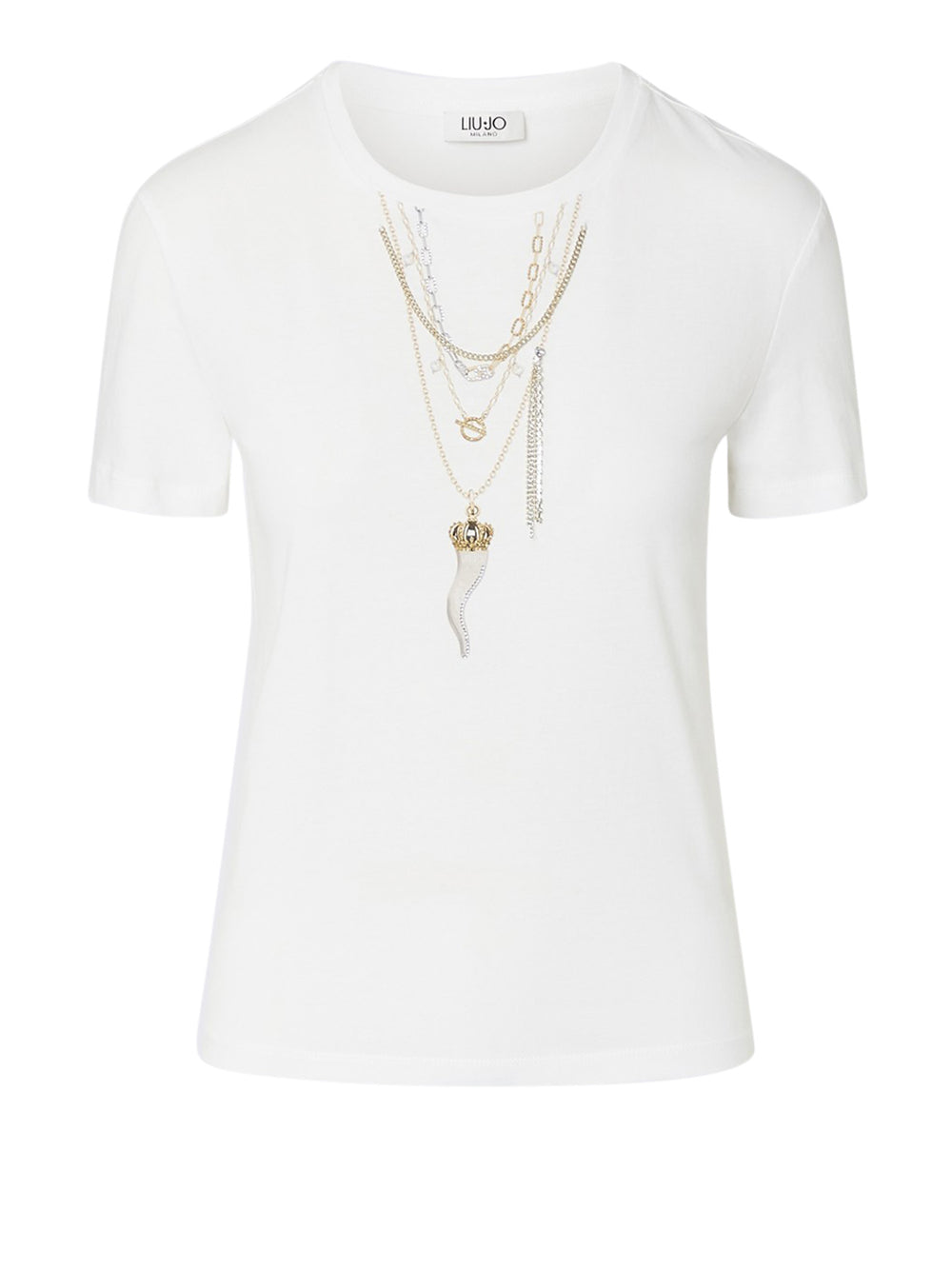 LIU.JO WHITE T-Shirt Liu Jo Stampa Bianco