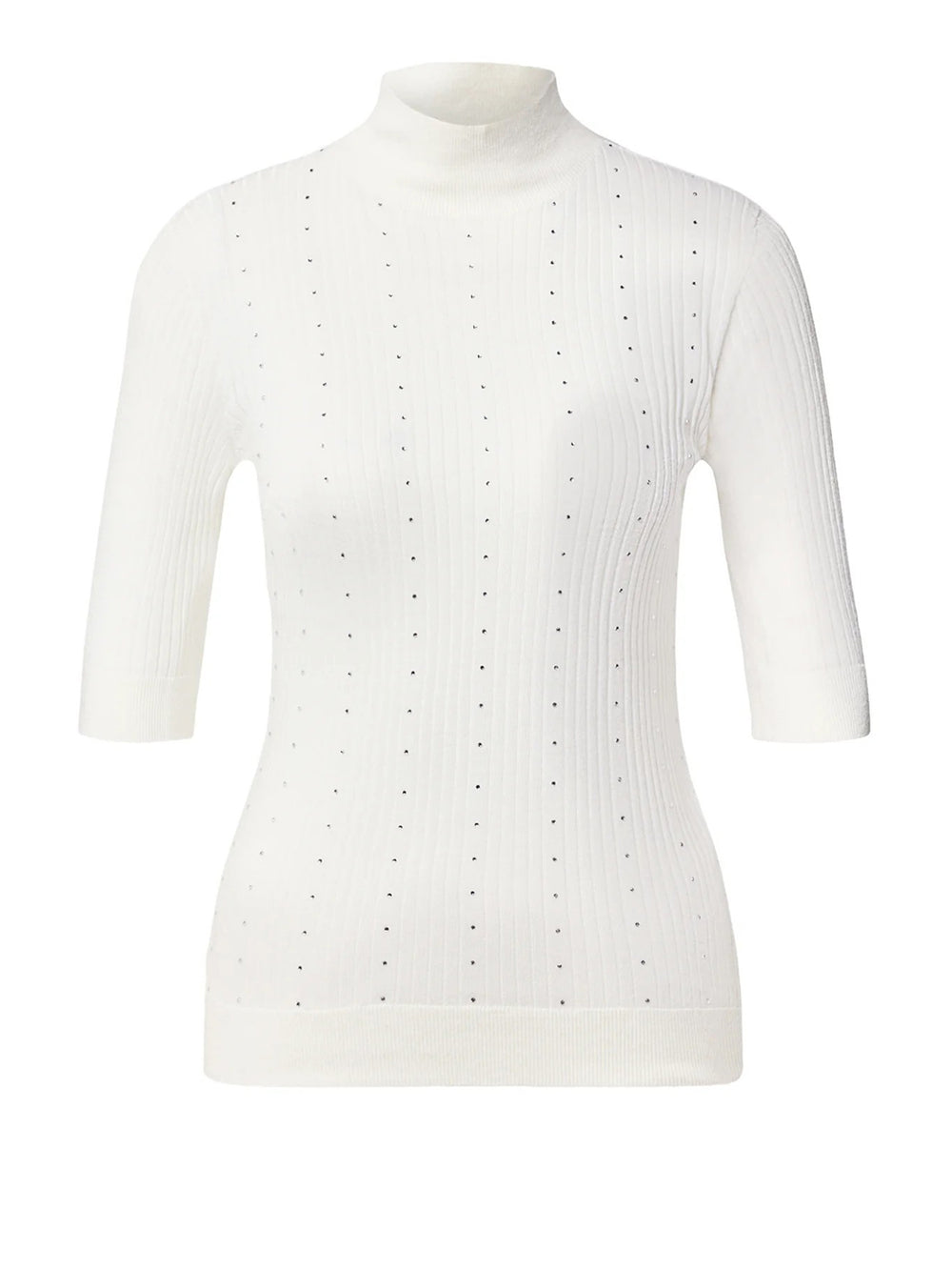 LIU.JO WHITE Maglia In Lana Con Strass Liu Jo - Bianco