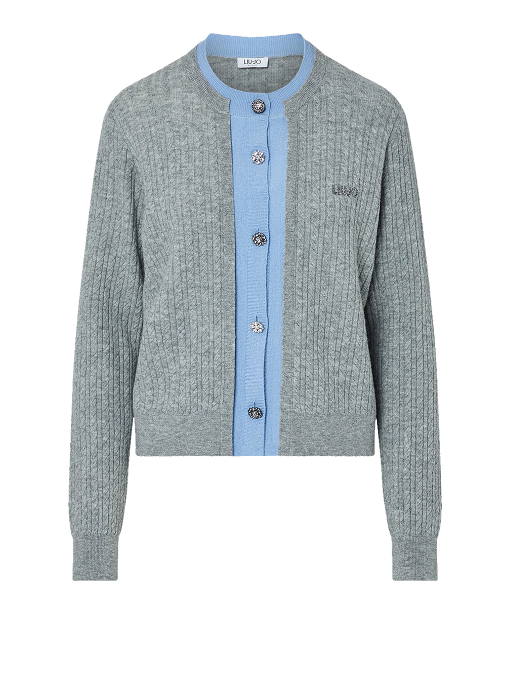 LIU.JO WHITE Cardigan Con Bottoni Gioiello Liu Jo - Grigio