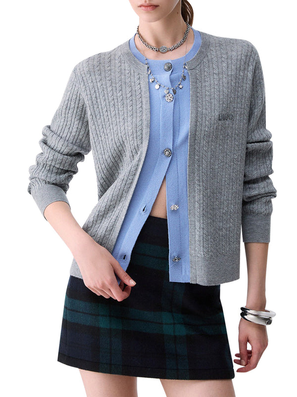LIU.JO WHITE Cardigan Con Bottoni Gioiello Liu Jo - Grigio