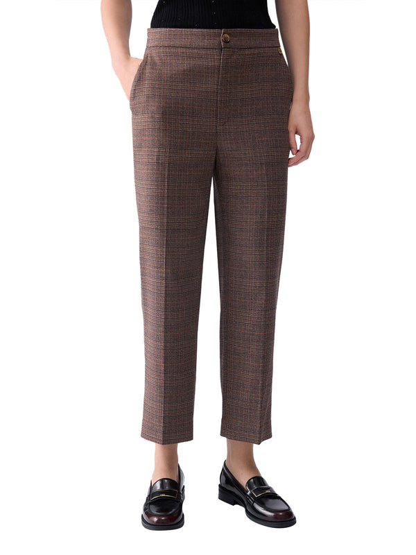 LIU.JO WHITE Liu Jo Pantalone A Sigaretta Tartan