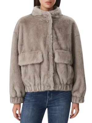 LIU.JO WHITE Cappotto Corto In Ecopelliccia Liu Jo - Grigio