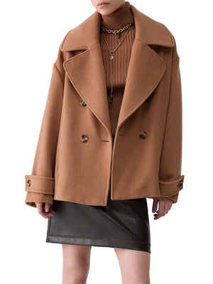 LIU.JO WHITE Cappotto Corto Doppiopetto In Lana Liu Jo - Beige