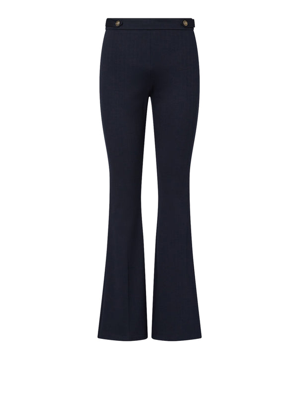 LIU.JO WHITE Pantaloni Flare In Punto Milano Liu Jo - Blu Scuro