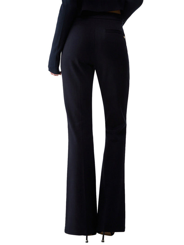 LIU.JO WHITE Pantaloni Flare In Punto Milano Liu Jo - Blu Scuro