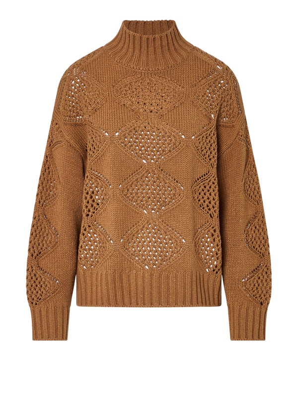 LIU.JO WHITE Lupetto Con Perline E Traforature Liu Jo - Beige