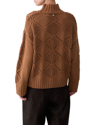 LIU.JO WHITE Lupetto Con Perline E Traforature Liu Jo - Beige