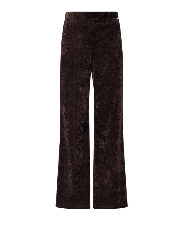 LIU.JO WHITE Pantaloni Straight In Velluto Liu Jo - Mole