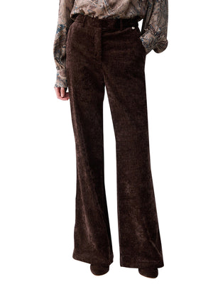 LIU.JO WHITE Pantaloni Straight In Velluto Liu Jo - Mole