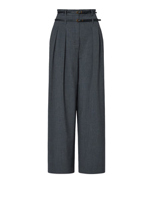 LIU.JO WHITE Pantaloni Flare In Flanella Liu Jo - Grigio Scuro