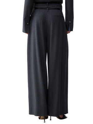 LIU.JO WHITE Pantaloni Flare In Flanella Liu Jo - Grigio Scuro