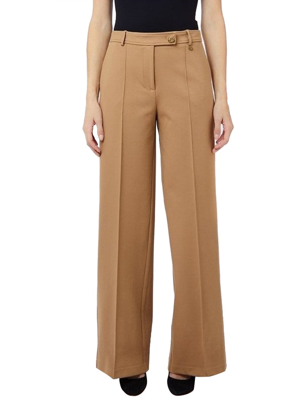 Liu Jo Pantaloni Dritti In Misto Viscosa Liu Jo - Dark Alabaster
