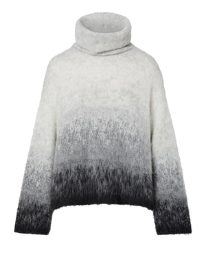 Liu Jo Maglia Jacquard In Lana Spazzolata Liu Jo - Grigio