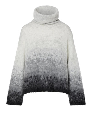 Liu Jo Maglia Jacquard In Lana Spazzolata Liu Jo - Grigio