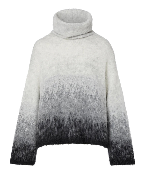 Liu Jo Maglia Jacquard In Lana Spazzolata Liu Jo - Grigio