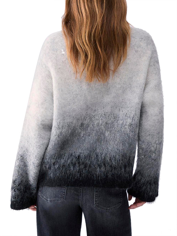Liu Jo Maglia Jacquard In Lana Spazzolata Liu Jo - Grigio