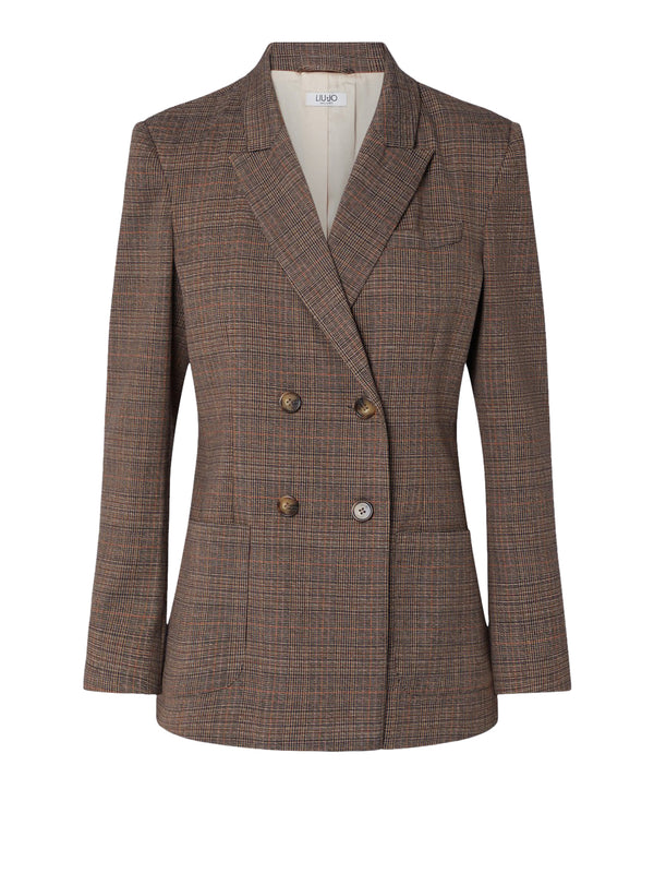 LIU.JO WHITE Giacca In Principe Di Galles Liu Jo - Tartan