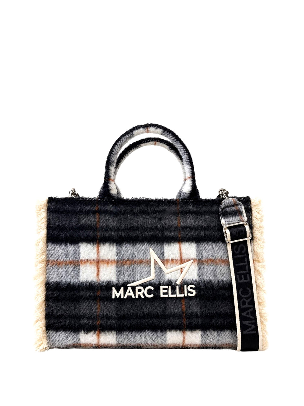 Marc Ellis Borsa a Mano Buby Plaid L Marc Ellis - Nero