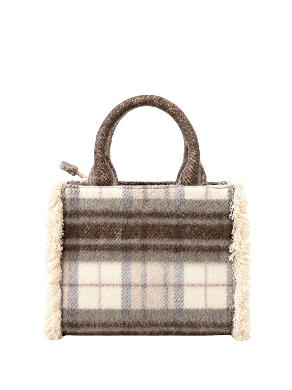 MARC ELLIS Borsa a Mano Buby Plaid M Marc Ellis - Beige Scuro