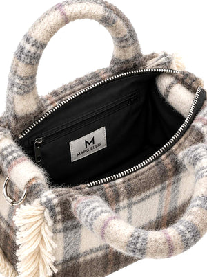 MARC ELLIS Borsa a Mano Buby Plaid S Marc Ellis - Beige Scuro