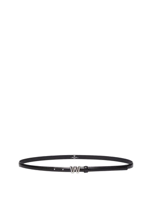 MAXMARA ACCESSORI WEEKEND 1USCITA Cintura Sottile In Pelle Max Mara Weekend - Nero