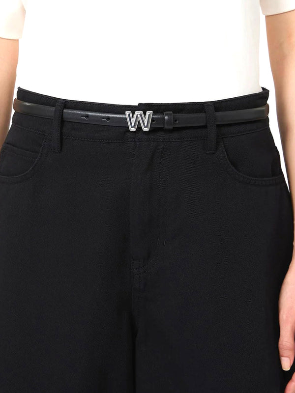 MAXMARA ACCESSORI WEEKEND 1USCITA Cintura Sottile In Pelle Max Mara Weekend - Nero
