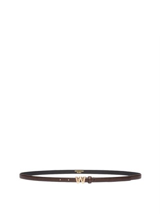 MAXMARA ACCESSORI WEEKEND 1USCITA Cintura Sottile In Pelle Max Mara Weekend - Marrone
