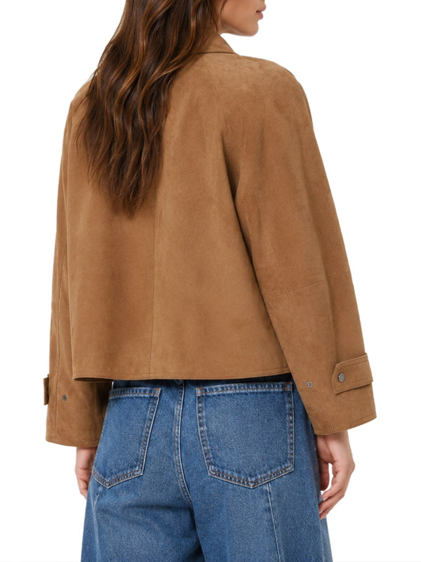 MAXMARA WEEKEND 1USCITA Giacca MaxMara In Morbido Suede - Nocciola