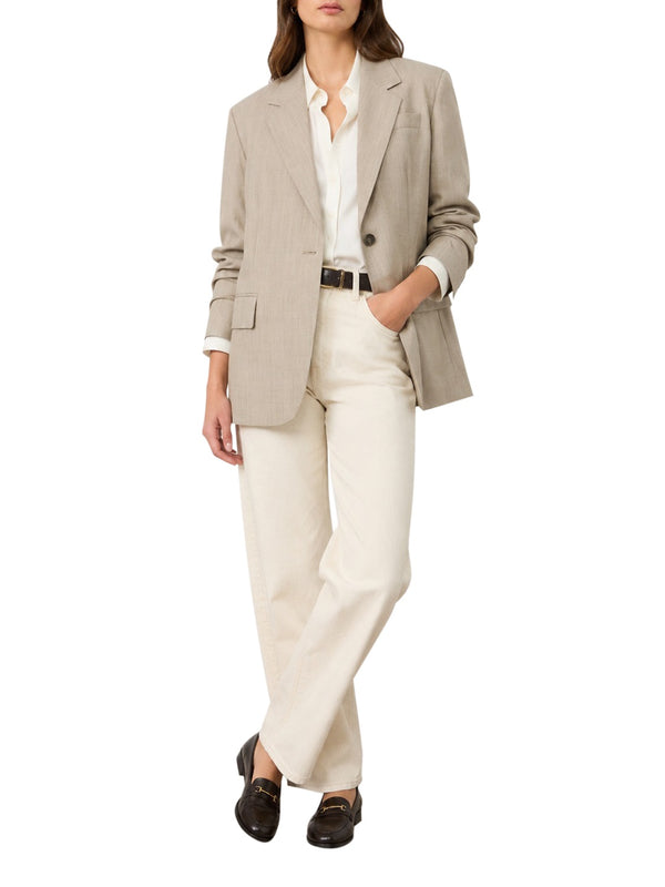 MAXMARA WEEKEND 1USCITA Blazer MaxMara Over In Tela Di Lana - Nocciola