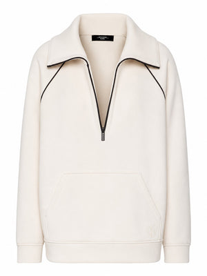 Max Mara Weekend Felpa MaxMara In Jersey Scuba - Avorio