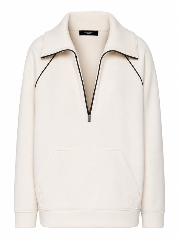 Max Mara Weekend Felpa MaxMara In Jersey Scuba - Avorio