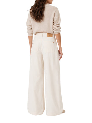 MAXMARA WEEKEND 1USCITA Pantalone MaxMara In Bull Di Cotone - Ecru