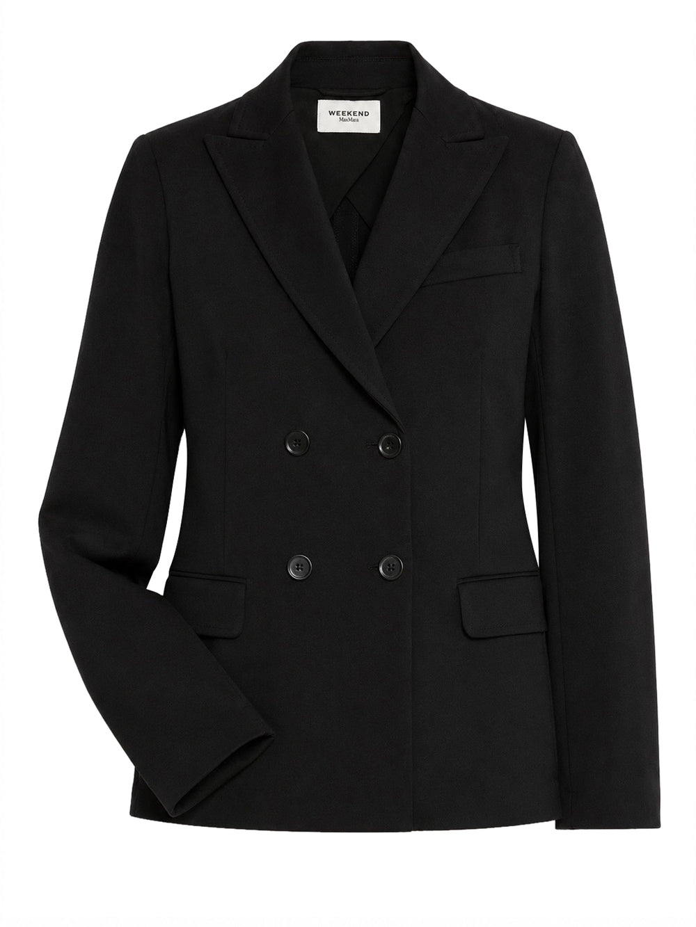 Max Mara Weekend MaxMara Blazer Doppiopetto In Jersey Milano - Nero