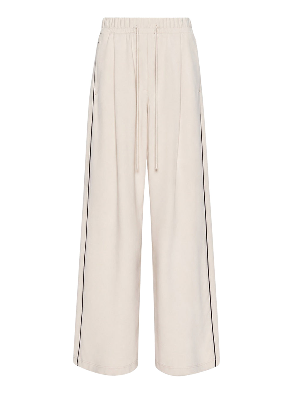 Max Mara Weekend Pantalone MaxMara Ampio In Jersey Milano - Avorio