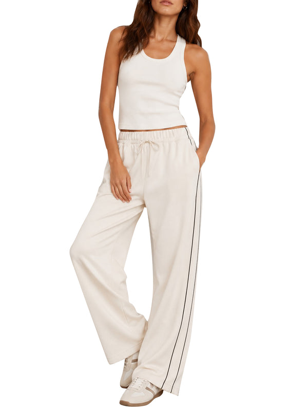 MAXMARA WEEKEND 1USCITA Pantalone MaxMara Ampio In Jersey Milano - Avorio