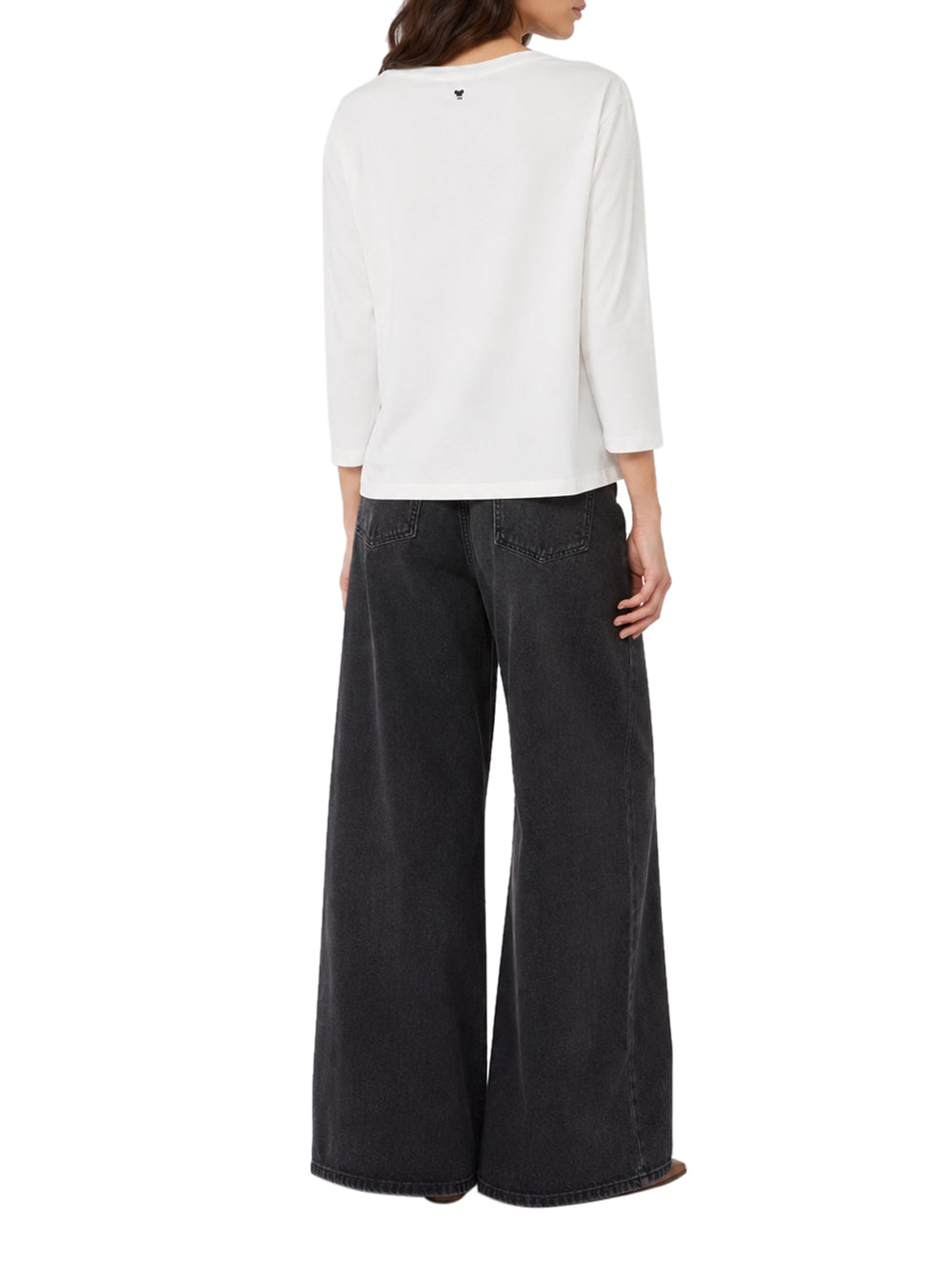 MAXMARA WEEKEND 1USCITA T-Shirt MaxMara In Jersey Di Cotone - Bianco