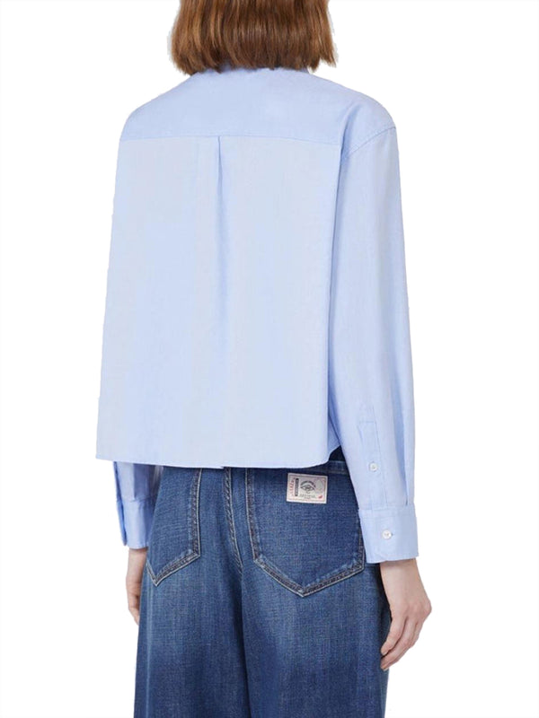 MAXMARA WEEKEND 1USCITA Camicia In Tinta Unita Max Mara Azzurro