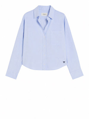 Max Mara Weekend Camicia In Tinta Unita Max Mara Azzurro