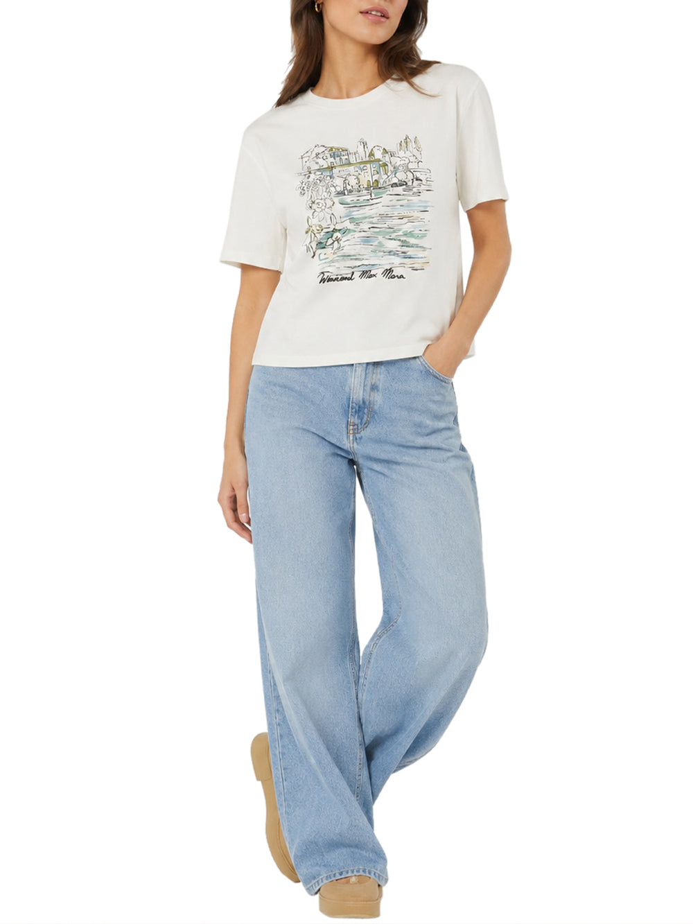 MAXMARA WEEKEND 1USCITA T-Shirt MaxMara Sala Bianco